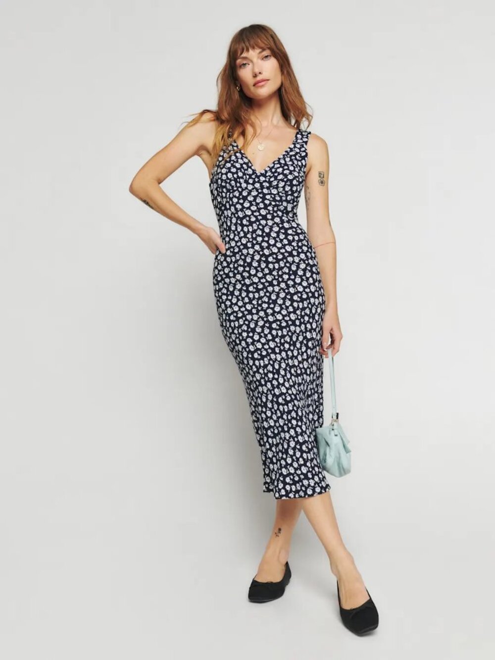 Reformation Beauden Dress in Rico XS